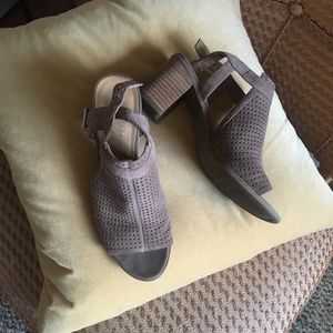 Franco Sarto Harlet Suede Block Heel